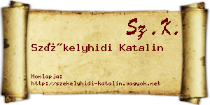 Székelyhidi Katalin névjegykártya
